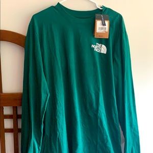 North Face Box Tee L/S New Green